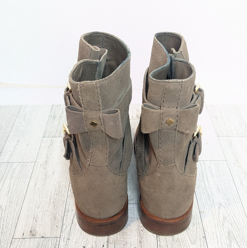 Kate Spade Sabina taupe suede boots - Picture 7 of 16